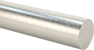 Image of Product. Front orientation. High-Strength 17-4 PH Stainless Steel Rod, 1-9/16" Diameter.