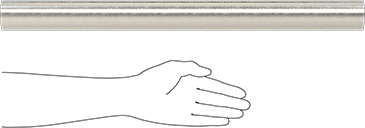 Image of Product. Side1 orientation. Contains SizingReference. High-Strength 17-4 PH Stainless Steel Rod, 2" Diameter.