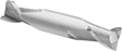 Image of Product. Front orientation. End Mills. Carbide Square End Mills with Two Milling Ends, 2 Flutes.