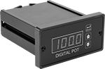 Image of Product. Front orientation. Potentiometers. Programmable Potentiometers.