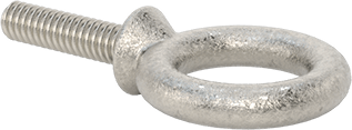 Image of Product. Top orientation. 316 Stainless Steel Eyebolt, with Shoulder-for Lifting, 1/4"-20 Thread Size, 1" Thread Length .