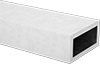 Architectural 6063 Aluminum Rectangular Tubes