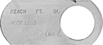 Image of Product. Front. Front orientation. Tags. Wire Rope and Chain Sling Identification Tags.