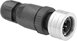 Image of Product. Front orientation. Metric Circular Connectors. Quick-Connect M12 Connectors, Plugs, Unshielded.