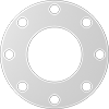Ultra-Chemical-Resistant Food and Beverage Compressible ePTFE Pipe Gaskets with Bolt Holes