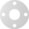 Ultra-Chemical-Resistant Food and Beverage Compressible ePTFE Pipe Gaskets with Bolt Holes