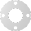 Ultra-Chemical-Resistant Food and Beverage Compressible ePTFE Pipe Gaskets with Bolt Holes