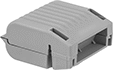 Image of Product. Front orientation. Wire Splice Covers. Wire Connector.