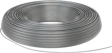 Image of Product. Front orientation. Bend-and-Stay Economical 430 Stainless Steel Wire, Matte Finish, 1-lb. Coil, 0.032" Diameter.