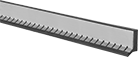 Image of Product. Front orientation. Way Wipers. Milling Machine Way Wipers, Style 2.