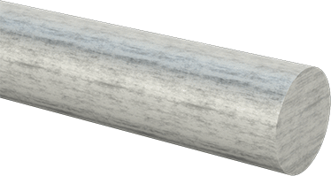 Image of Product. Front orientation. Low-Carbon Steel Rod, 1/2" Diameter, Cold Worked.