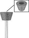 Image of Product. Front orientation. ZoomedIn view. Contains Inset, Border. Grinding Bits. Grinding Bits for Metals, Style 25.