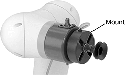 Image of ProductInUse. Bottom orientation. Contains Annotated. Robot Tool Mounts. Robot Vacuum Cup Mounts.