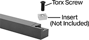 Image of System. Front orientation. Contains Annotated. Lathe Tool Insert Holders. Turning Lathe Tool Insert Holders, SCAC Insert Holder.