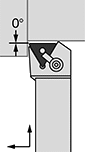 Image of Specification. Front orientation. Contains Annotated. Lathe Tool Insert Holders. Turning Lathe Tool Insert Holders, MTFN Insert Holder.