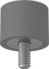 Load-Rated Reinforced Threaded-Stud Bumpers