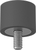 Load-Rated Reinforced Threaded-Stud Bumpers