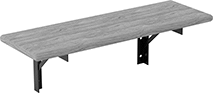 Image of Product. Lacquer-Coated Maple. Front orientation. Lacquer-Coated Maple. Wall-Mount Benches.