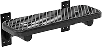 Image of Product. Plastic-Coated Steel. Front orientation. Plastic-Coated Steel Seat. Wall-Mount Benches.