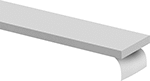 Image of Product. Front orientation. Rubber. Food Industry Buna-N Strips, Smooth Texture with Adhesive Backing.