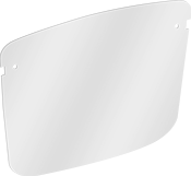 Image of Product. Front orientation. Lenses. Comfort-Fit Face Shields.