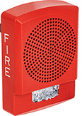 Image of Product. Front orientation. Fire Alarms. Fire Alarm Speakers with Strobe Light, Indoor Only, Wall Mount.