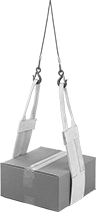 Image of ProductInUse. Front orientation. Slings. Extra-Wide Basket Slings.