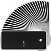 Image of Product. Front orientation. Locker Number Plates. Harsh Environment Stainless Steel Lockers.