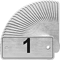 Image of Product. Front orientation. Locker Number Plates. Locker Number Plate Sets.