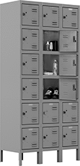 Image of ProductInUse. Lockers. Front orientation. Lockers. Assembly-Required Lockers.