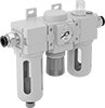 Compressed Air Filter/Regulator/Lubricators (FRLs) with Push-to-Connect Fittings