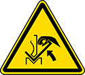 Image of Product. Style A. Front orientation. Style A. Machine and Equipment Operation ISO Labels .