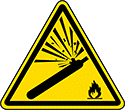 Image of Product. Front orientation. Labels. Machine and Equipment Operation ISO Labels , Pressurized Cylinder Hazard Symbol.