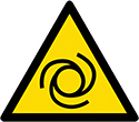 Image of Product. Front orientation. Labels. Machine and Equipment Operation ISO Labels , Automatic Start Up Warning Symbol.