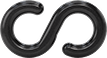 Image of Product. Side1 orientation. Black. Chain Barrier S-Hooks.