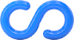 Image of Product. Side1 orientation. Blue. Chain Barrier S-Hooks.