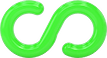 Image of Product. Side1 orientation. Green. Chain Barrier S-Hooks.
