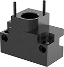 Image of Product. Mounting Block. Front orientation. Fixture Clamp Mounts. Hold-Down Fixture Clamps.