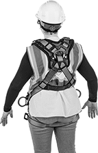Image of ProductInUse. Back orientation. Fall-Arrest Harnesses. Fall-Arrest Harnesses for Positioning, Style D.