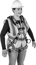 Image of ProductInUse. Front orientation. Fall-Arrest Harnesses. Fall-Arrest Harnesses for Positioning, Style D.
