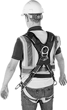 Image of ProductInUse. Back orientation. Fall-Arrest Harnesses. Fall-Arrest Harnesses for Positioning, Style C.