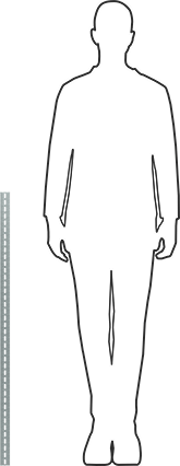 Image of Product. Side1 orientation. Contains SizingReference. Steel DIN 3 Rail, 7.5mm Deep, 1M Long.