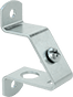 Image of Product. Front orientation. DIN Rail Mounting Brackets. Angled.