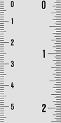 Image of Product. Front orientation. ZoomedIn view. Rulers. Vertical Rulers, Corrosion-Resistant Stainless Steel.