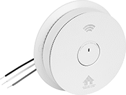Image of Product. Front orientation. Smoke Detectors. Smoke and Carbon Monoxide Detectors, Hardwired with Battery Backup.