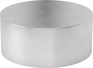 Image of Product. Bottom orientation. Multipurpose 6061 Aluminum Rod, 14" Diameter x 1/2 Foot Long.