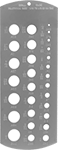Image of Product. Front orientation. Drill Bit Size Gauges. For Inch.