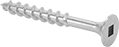 Image of Product. Front orientation. Wood Screws. Stainless Steel Square-Drive Flat Head Screws for Wood and Composite Wood.