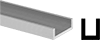 Architectural 6063 Aluminum U-Channels