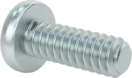 Image of Product. Back orientation. Zinc-Plated Steel Pan Head Torx Screws, 6-32 Thread Size, 3/8" Long.